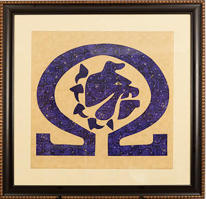 Greek Street Boutique Framed Fiber Art