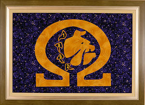 Greek Street Boutique Framed Fiber Art